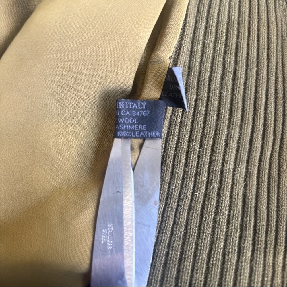 Prada Olive Green Suede & Wool Cashmere Zip Jacket Made in 🇮🇹 - Picture 10 of 12